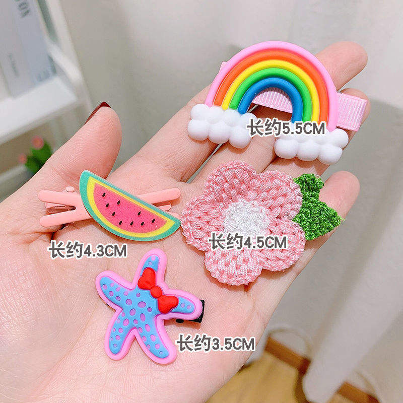 New Product HOT Sale Cheap 14pcs/Set Cute Pink Hair Clip With Bow Girls Bobby Pins Kids H