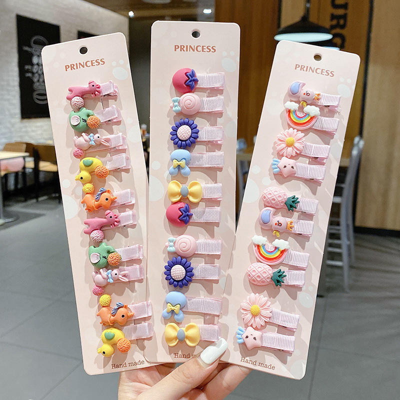 Hot Selling Children's Hairpin  Flower Baby  Fashion Colorful Fruit Hair Clips