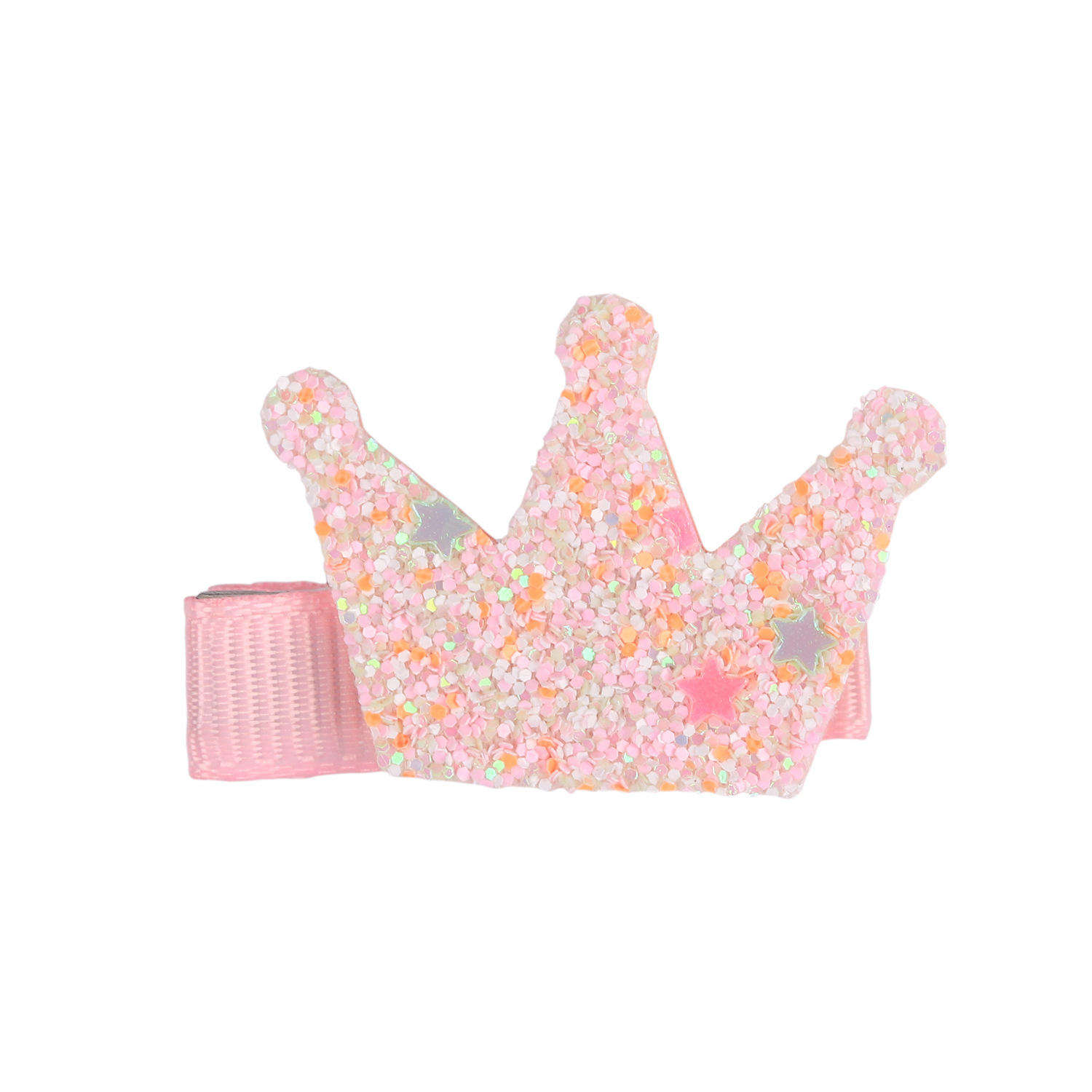 Hot Ins Design Children's Crown Princess Glitter Leather Kids's Hair Clip