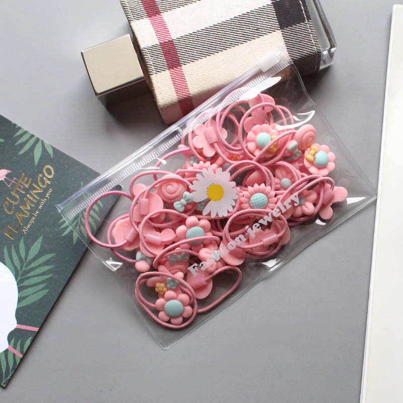 Hot Selling 20 Pack Custom logo High-quality Elastic Nylon Hair Bands