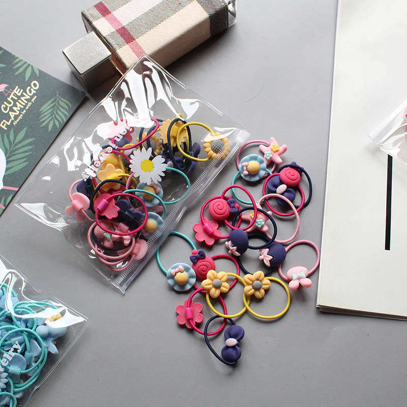 Hot Selling 20 Pack Custom logo High-quality Elastic Nylon Hair Bands