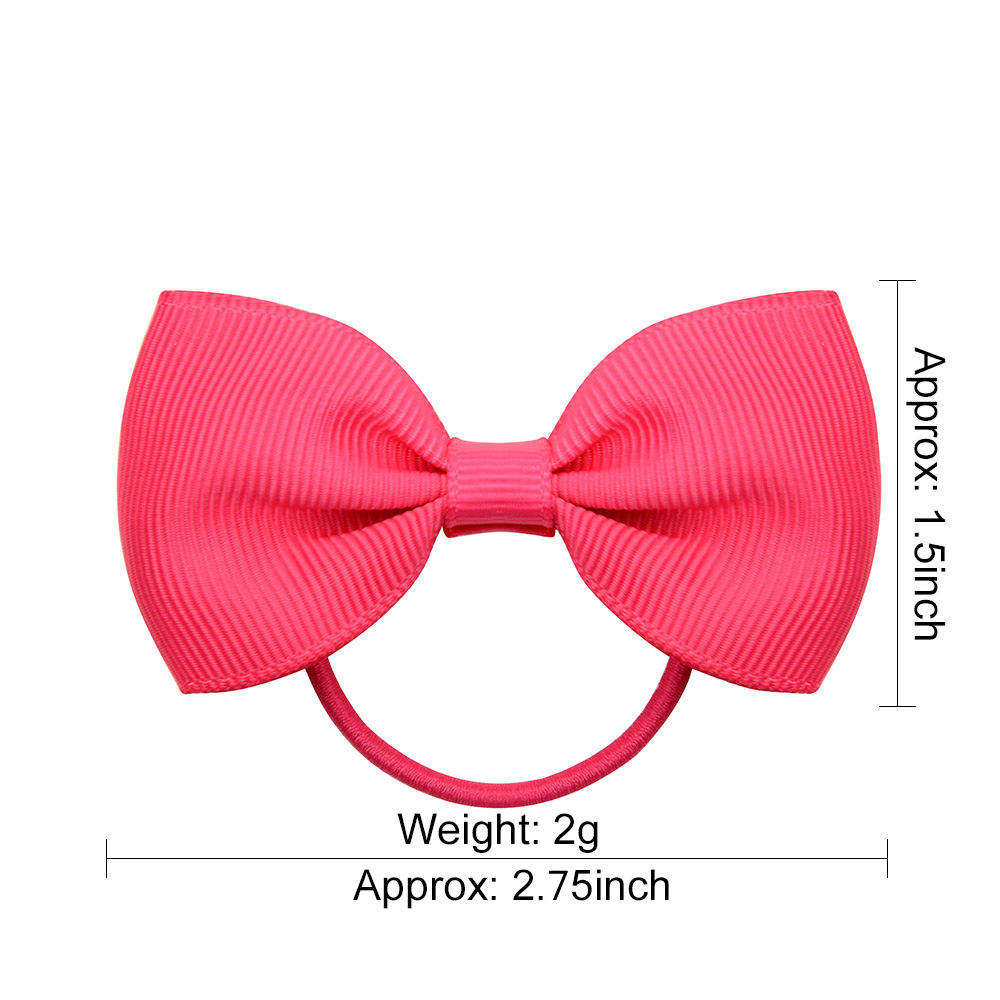 High Quality 2.75 Inch Headwear Solid Color Grosgrain Ribbon Bows