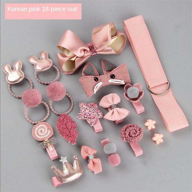 Hair Clip Set Cute Hair Accessories Girl Cartoon Headwear Bow
