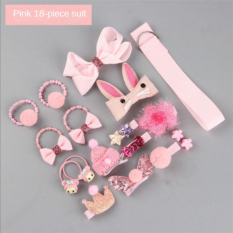 Hair Clip Set Cute Hair Accessories Girl Cartoon Headwear Bow