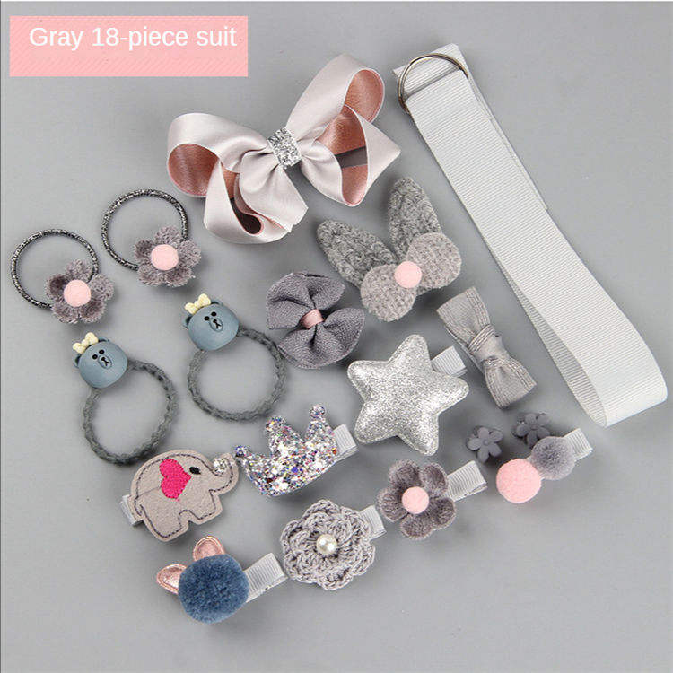 Hair Clip Set Cute Hair Accessories Girl Cartoon Headwear Bow