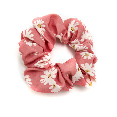 Good Quality  Pink Scrunchies 9 cm Personalized Design Hair Scrunchies