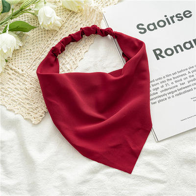 Amazon Hot Sale Triangle Headband Elastic Headband Scarf For Women