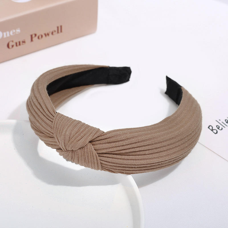 Trendy Korean Elegant Women Knotted Headbands Satin Bath Spa hair bands