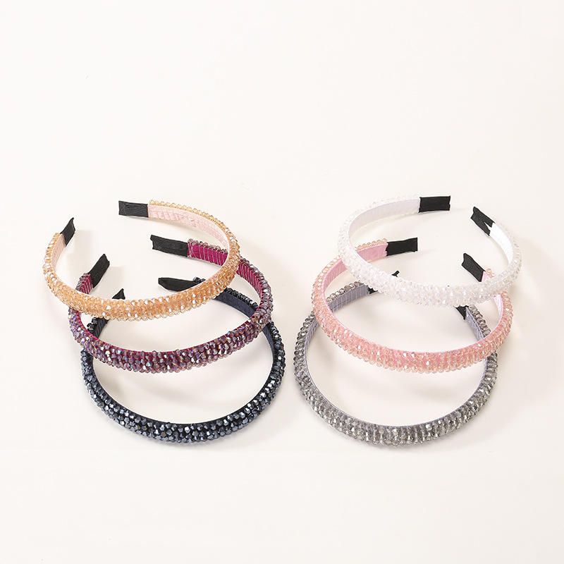 Fashion Bling Bling Double Rows Crystal Rhinestone Headband