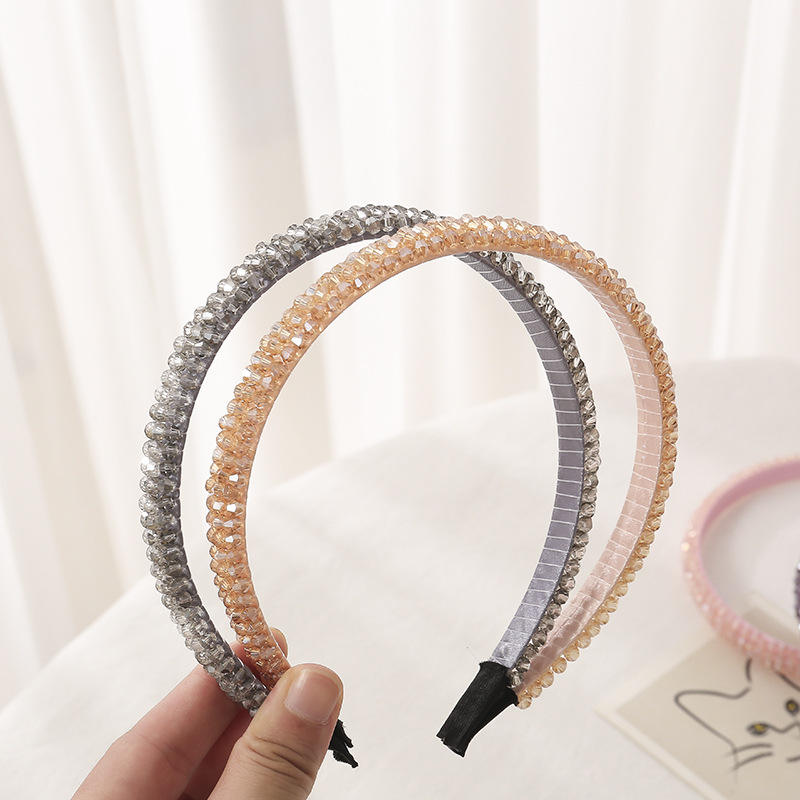 Fashion Bling Bling Double Rows Crystal Rhinestone Headband