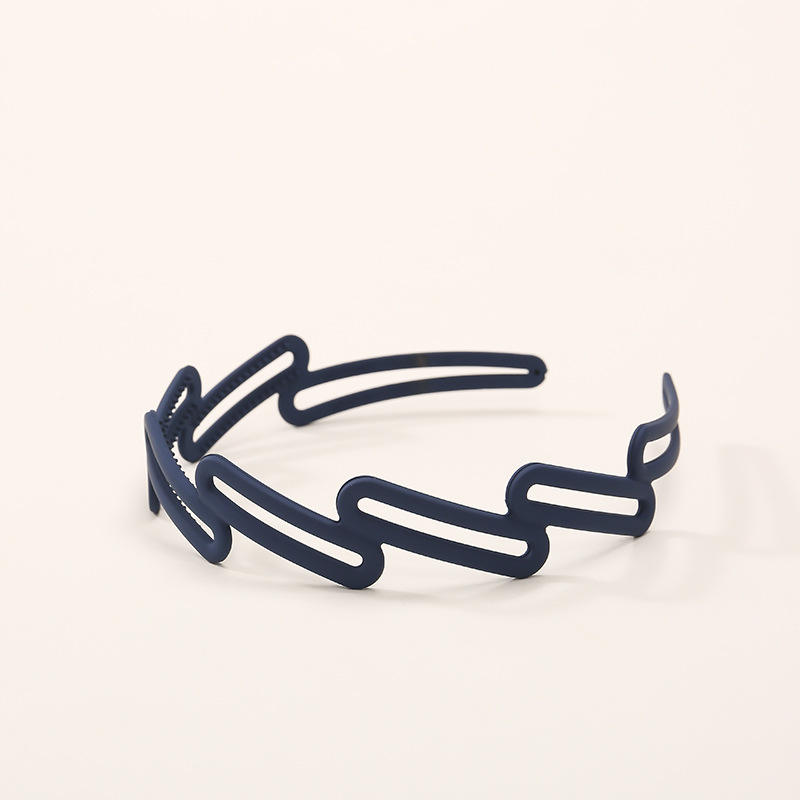 Fancy Hairband Serrated Headband Wave Toothed Frosted Non-slip Color Hair Hoop