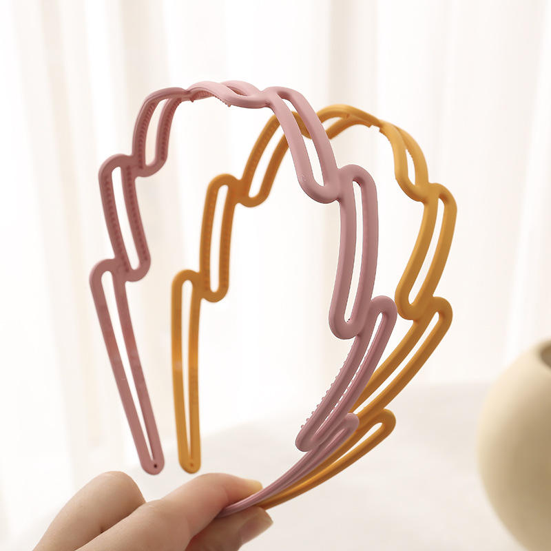 Fancy Hairband Serrated Headband Wave Toothed Frosted Non-slip Color Hair Hoop