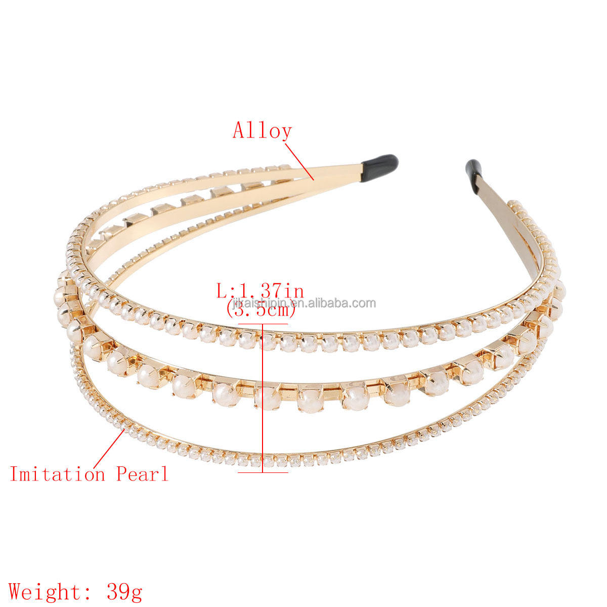 Hairband 2023 Spring New Design Luxury Handmade Baroque Pearl Rhinestone