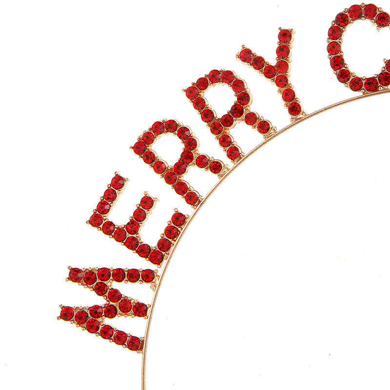 Wholesale Crystal Rhinestone Headbands Christmas Letter Headband