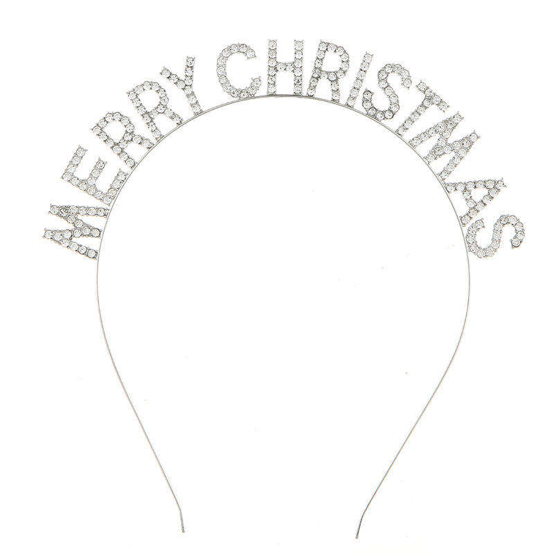 Wholesale Crystal Rhinestone Headbands Christmas Letter Headband