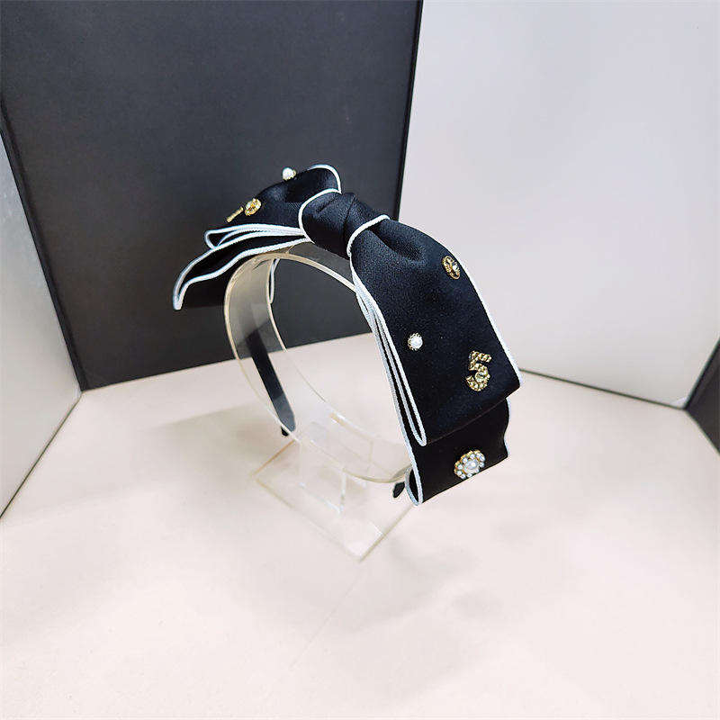 Luxury Catalogue Bow Headband Famous Brand Double C Headband