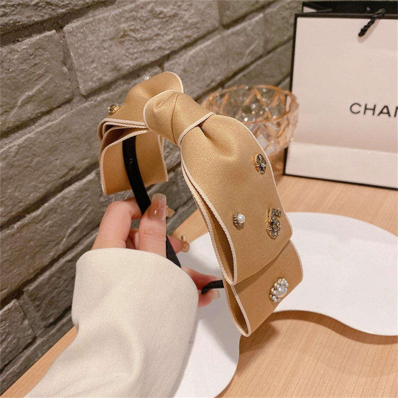 Luxury Catalogue Bow Headband Famous Brand Double C Headband