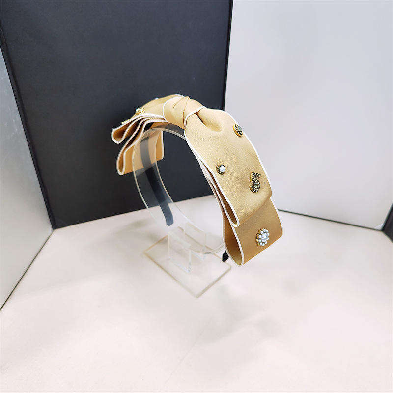 Luxury Catalogue Bow Headband Famous Brand Double C Headband