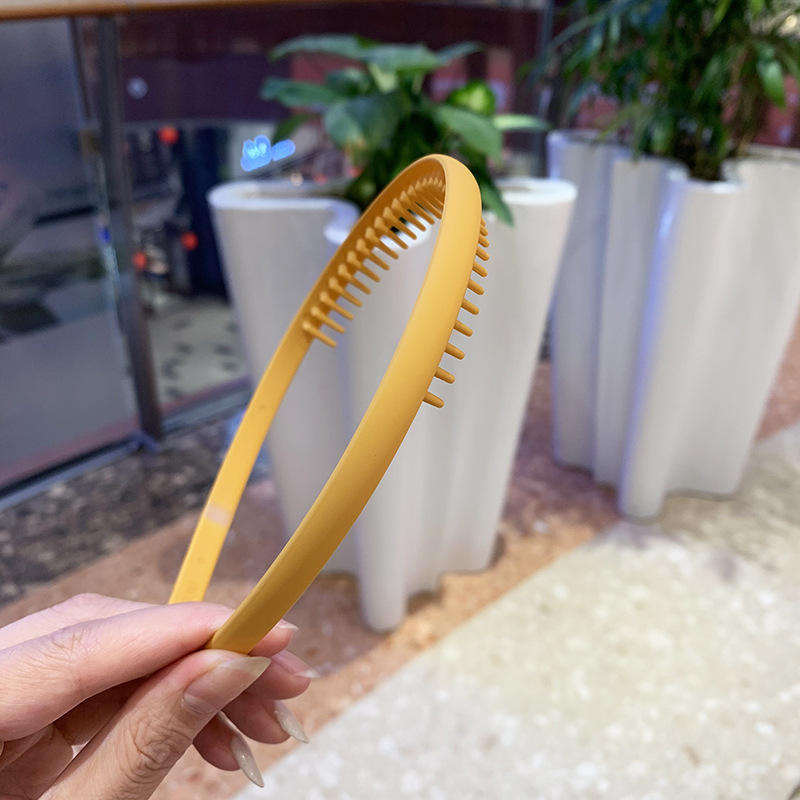 Korean Non-slip Narrow Hairband Morandi Colors Matte Simple Toughness
