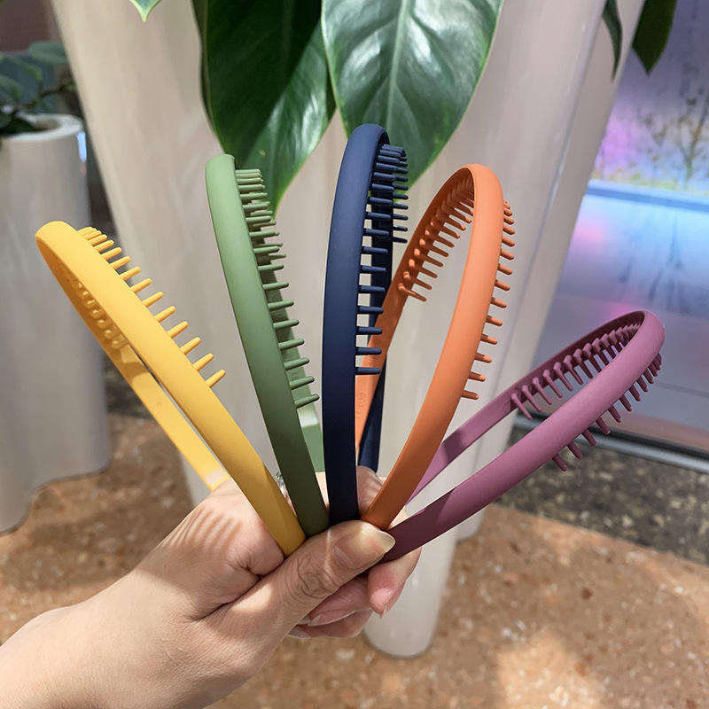 Korean Non-slip Narrow Hairband Morandi Colors Matte Simple Toughness