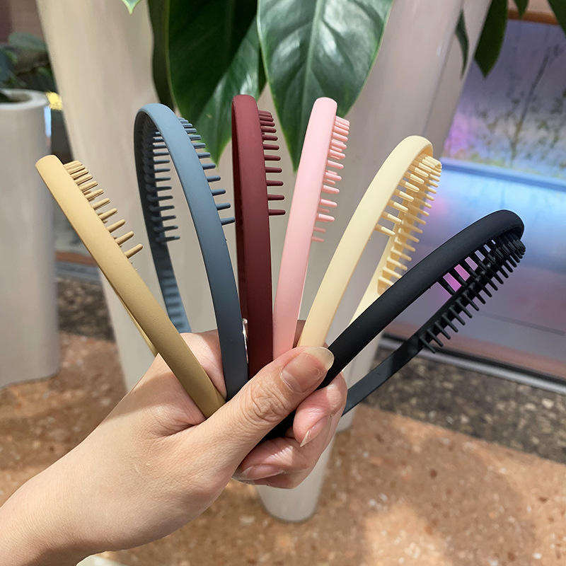 Korean Non-slip Narrow Hairband Morandi Colors Matte Simple Toughness